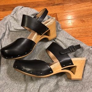 Dansko Thea ankle strap sandal clog heel sz 39